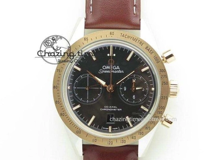 0706 TopPick Speedmaster Racing Master SS HKF Best Edition White Black Dial on Black Rubber Strap A 7813